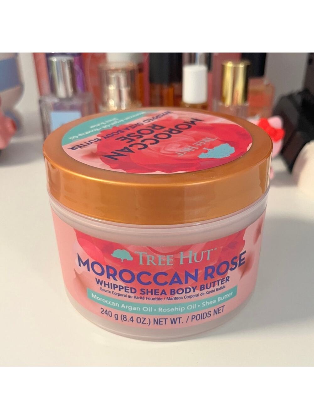 Tree Hut Moroccan Rose Whipped Shea Body Butter Argon Oil Coquette